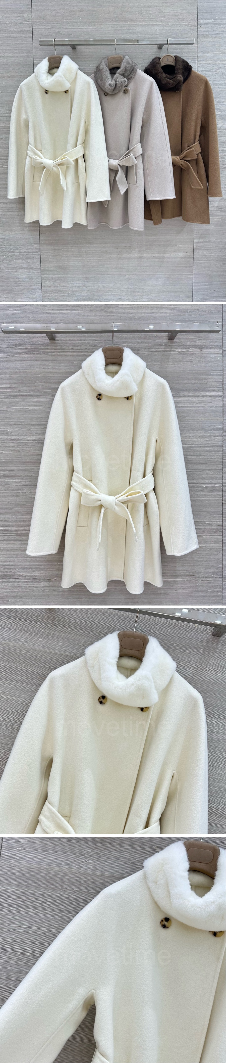 로로피아나 여성 퍼카라 캐시미어 코트 자켓 26SS 상세이미지 2