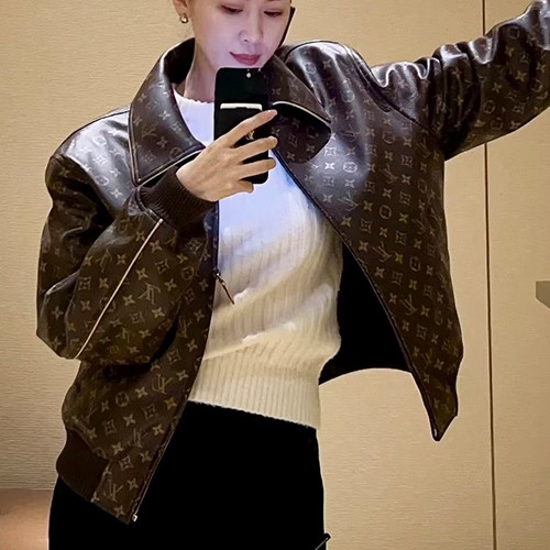 루이비통 모노그램 레더 소가죽 자켓 레플리카 26SS