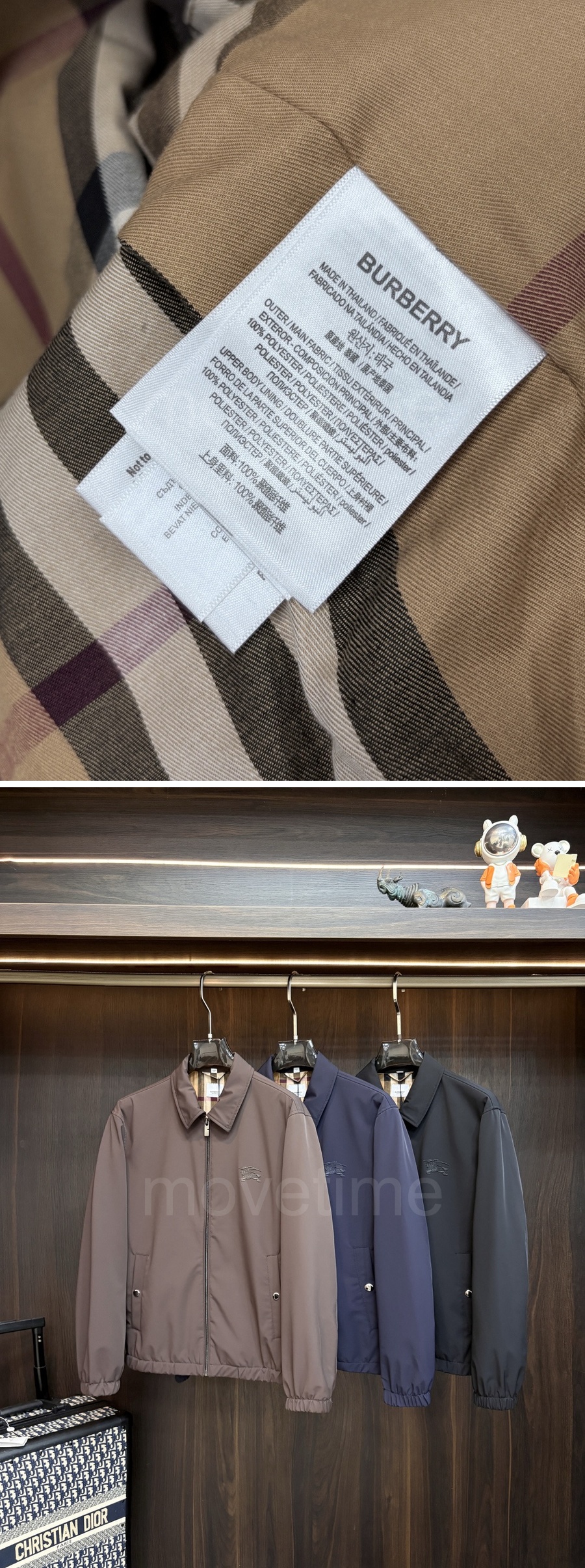 버버리 남자 가을 카라 봄버 자켓 레플리카 26SS 상세이미지 7
