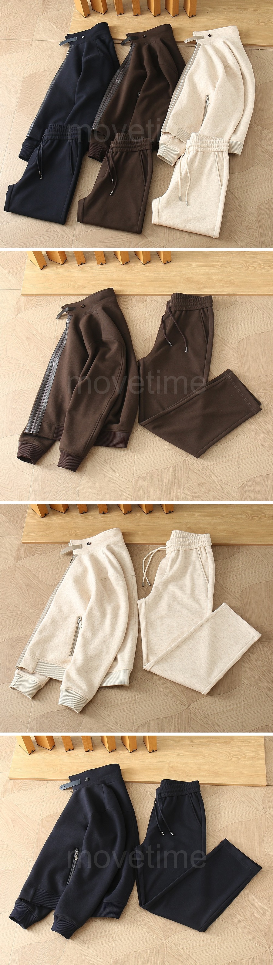브루넬로 쿠치넬리 남자 가을 터틀넥 집업 자켓 + 조거 팬츠 바지 상하의 레플리카 상세이미지 8