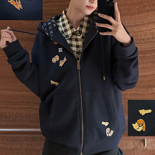 루이비통 모노그램 후드 집업 자켓 26SS