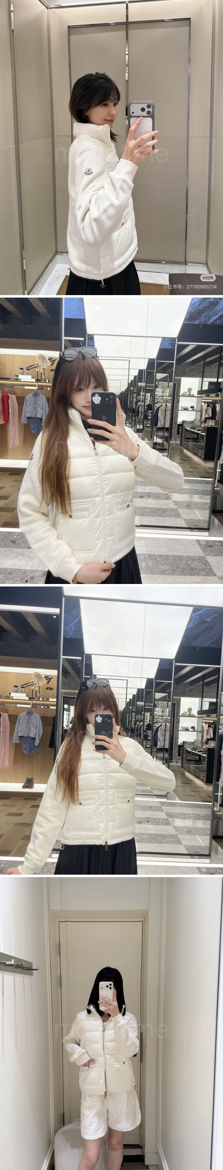 몽클레어 여성 터틀넥 레이어드 구스 다운 패딩 자켓 26SS 상세이미지 2