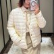 몽클레어 여성 구스 다운 라운드넥 경량 패딩 자켓 26SS