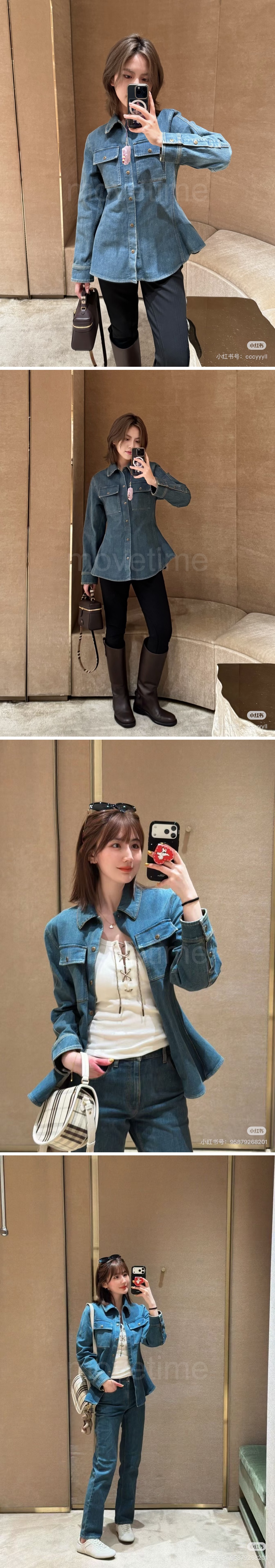 버버리 여성 데님 셔츠 자켓 26SS 상세이미지 2