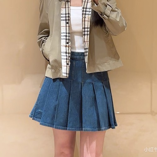버버리 여성 데님 미니 스커트 26SS